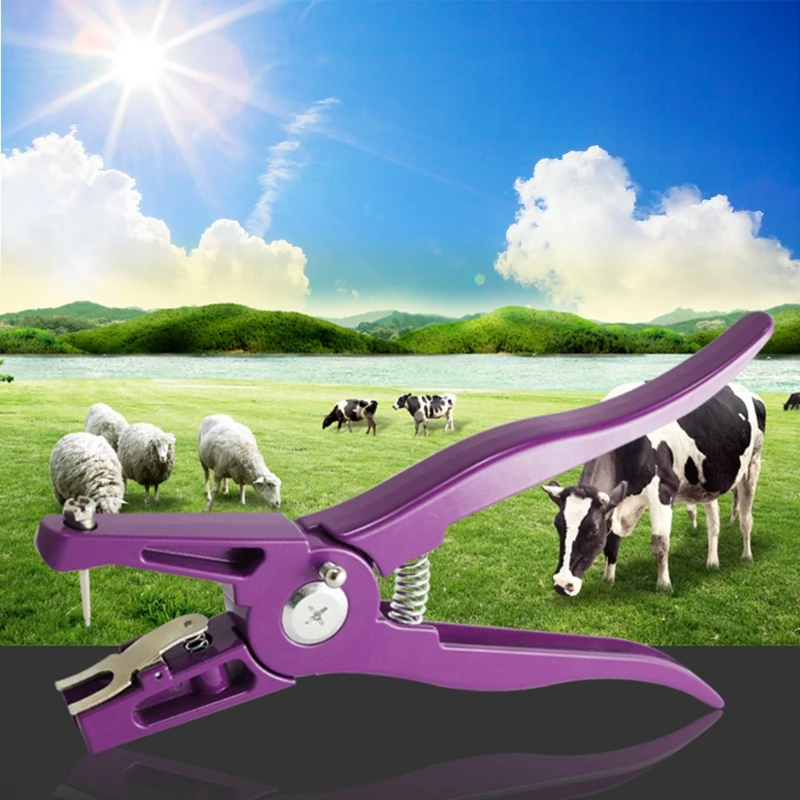 Автоматические плоскогубцы для закрепления ушных бирок аппликатор с животными