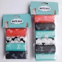 15 pcsroll dog poop bag portable cleaning bags cleaning supplies dog products dog poop bags cat supplies