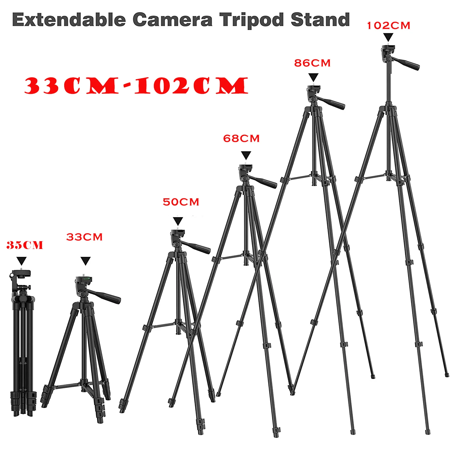 DSLR Flexible Tripod Extendable Travel Lightweight Stand Remote Control For Mobile Cell Phone Mount Camera Gopro Live Youtube images - 6