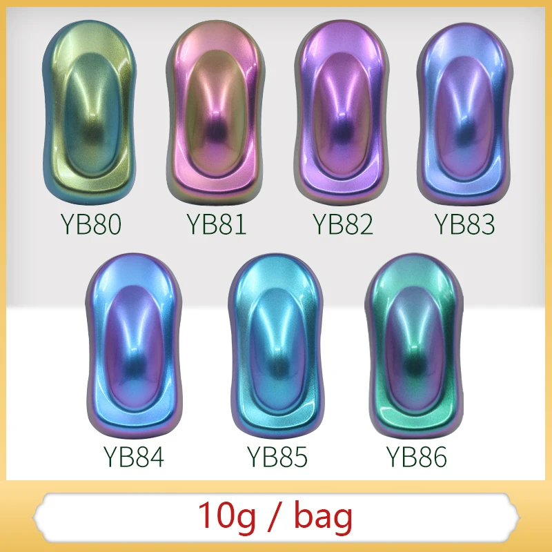 Хамелеоновая пигментная краска 7 упаковок акриловая для автомобилей|Акриловые