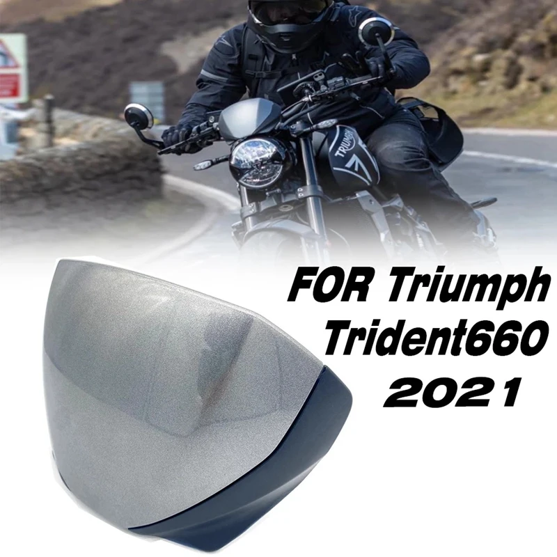 

Motorcycle Front Windshield Windscreen Windshield Fairing Windshield Deflector for Triumph Trident 660 2021
