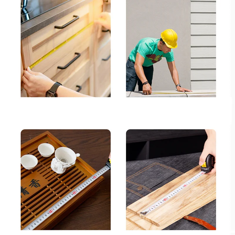

1pcs 2m high precision measurement stainless steel tape measure width 19mm ruler hand tool snail tape measure industry