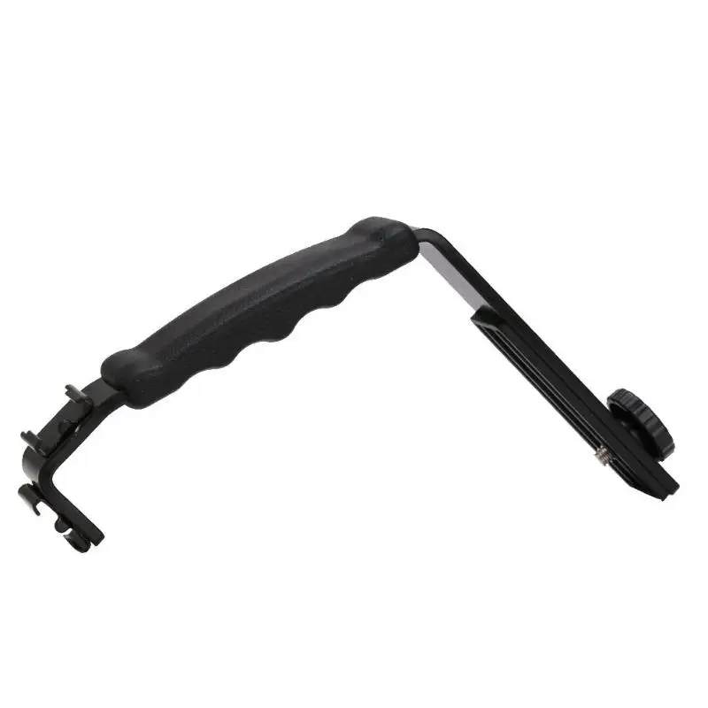 L образная кольцевая 2 обувная вспышка держатель для DV двойная l кронштейн