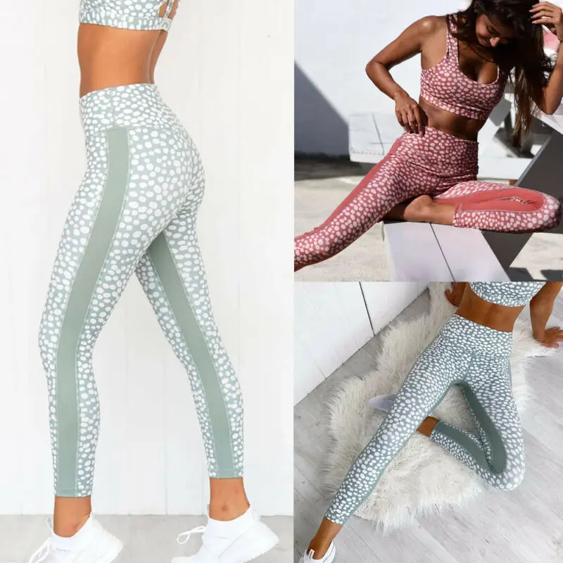 Vadim женские эластичные спортивные Леггинсы Modis с высокой талией принтом в горошек