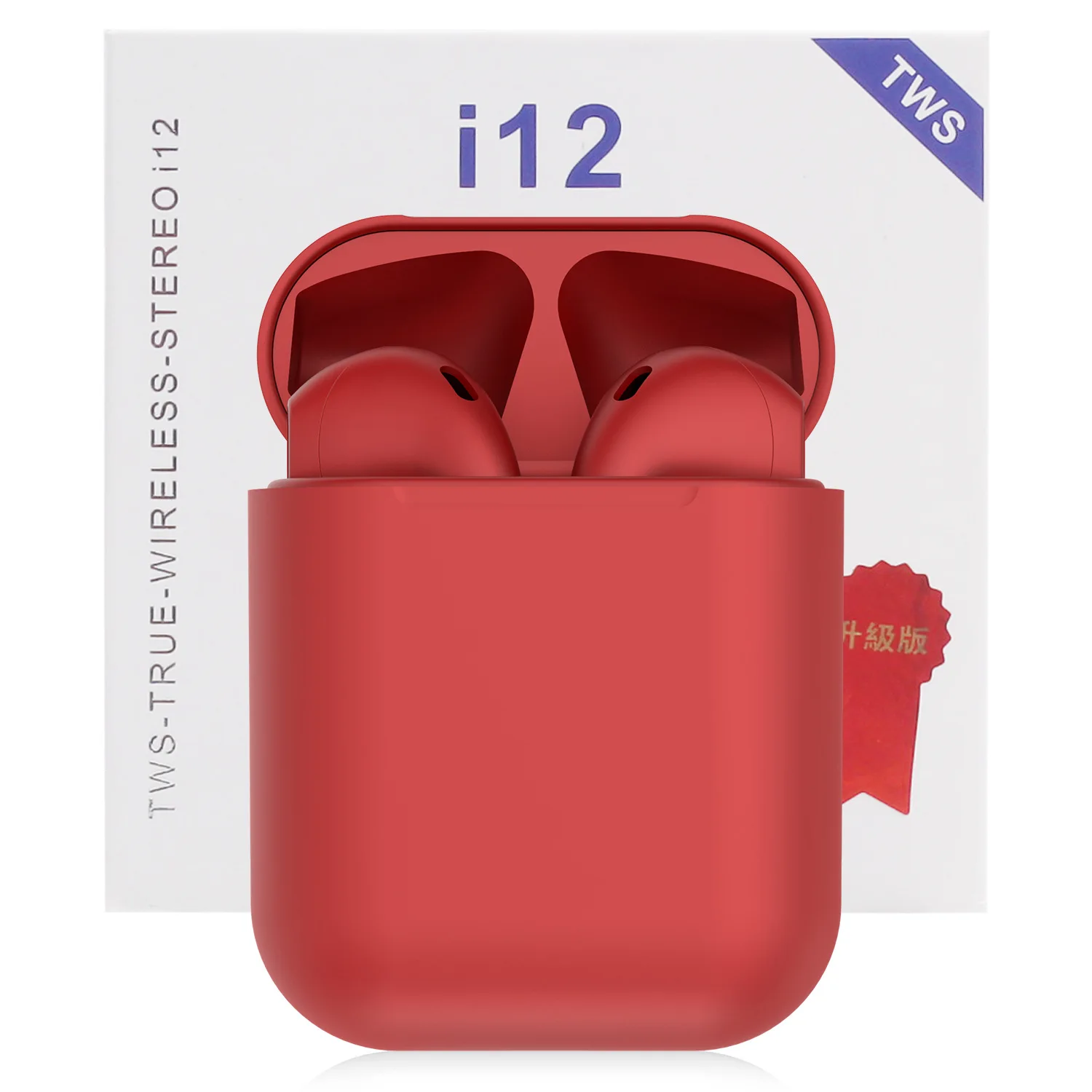 Горячая Распродажа Красочные Беспроводные наушники i12 TWS BT 5 0 с сенсорным