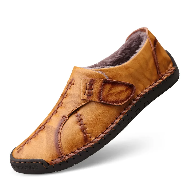 2019 повседневная мужская обувь из натуральной кожи дышащая кожаная для вождения