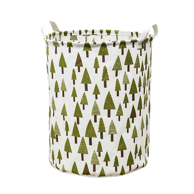 Складная корзина для белья коробка хранения игрушек большая сумка из хлопка