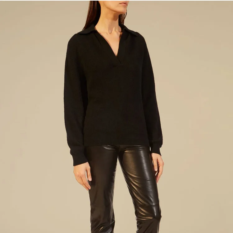 

Sweater Early Women Autumn New Lapel Cashmere Knitted Sweater