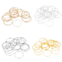 20 50pcs 8 40mm hoops earring wires brass round closed ring earring contract pendants for diy jewelry making findings accessorie