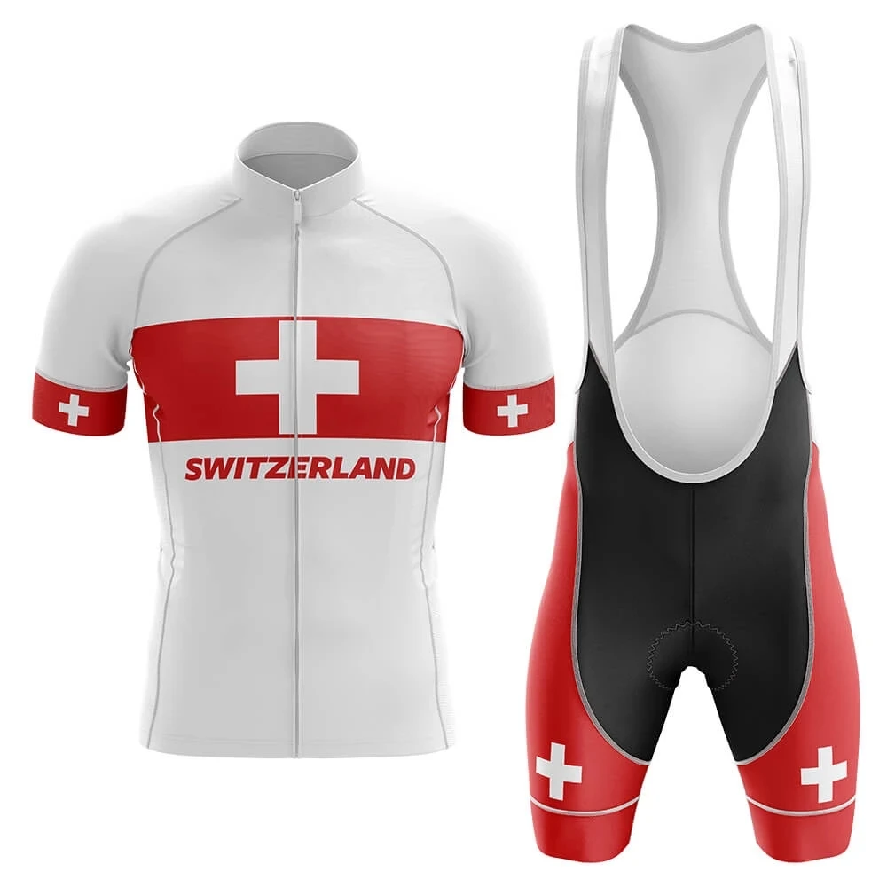 Джерси для велоспорта 2021 Pro Team Switzerland мужской комплект одежда гоночного