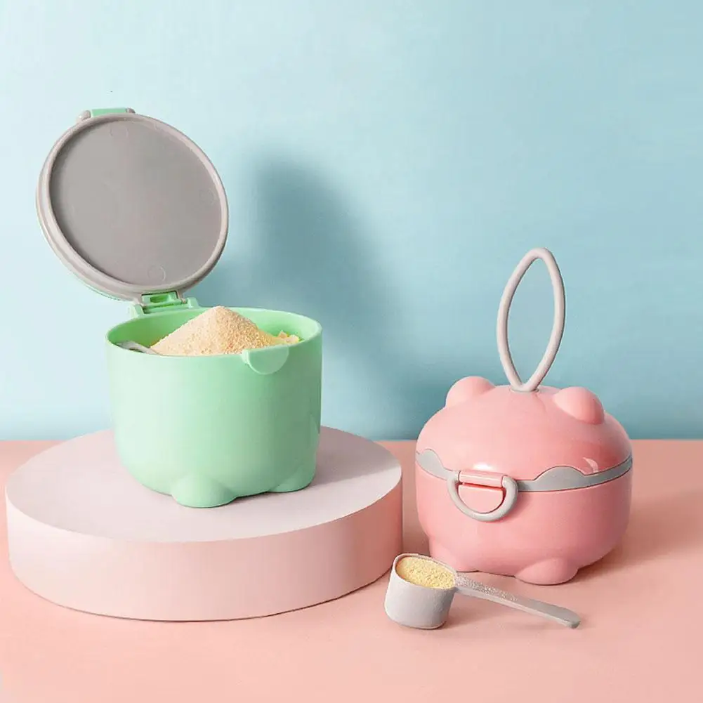 Baby And Child Milk Powder Special Box Portable Out Sub-packing Grid Mini Powder Powder Milk Milk Milk Box Compartment Powd D1G0