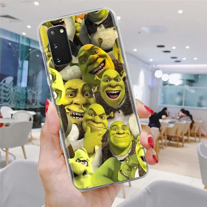 

Shrek Coon cute Cartoon Moive Phone Case 6.5" for Samsung Galaxy S20 FE S10 Plus S21 Ultra S10e S8 S9 Plus Hard PC Cover Bumper
