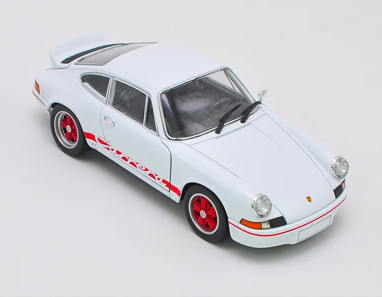 Модель автомобиля Welly 1/24 1:24 1973 Porsche 911 Carrera RS Спортивная литая модель игрушка на
