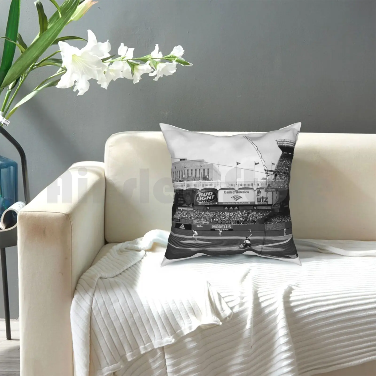 Подушка в стиле Нью-Йорка с рисунком