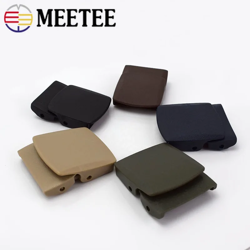 4 шт. Meetee 3 2/3 8 см пластиковый нейлоновый ремень гладкие пряжки регулируемые