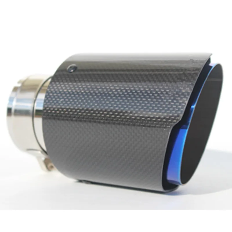 Гладкий глянцевый углеродный автомобильный Стайлинг выхлопная система