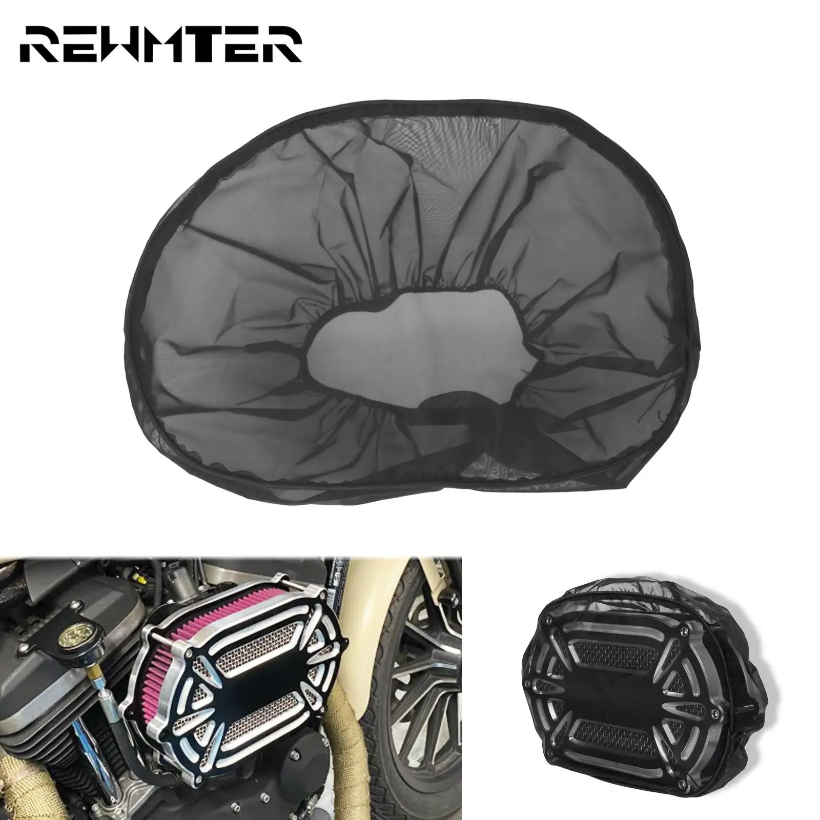 

Motorcycle Waterproof Air Filter Rain Sock Air Intake Cleaner Dustproof Protective Cover For Harley Dyna Softail XL Touring FLHT