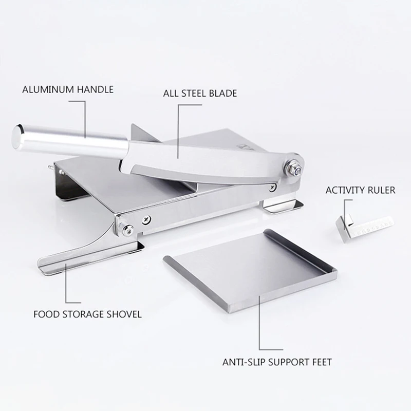 

KD0270 Commercial 9.5 Inch Food Slicer Cutting Medicine Knife Ginseng Cake Cutting Machine Stainless Steel Household Cutter 220