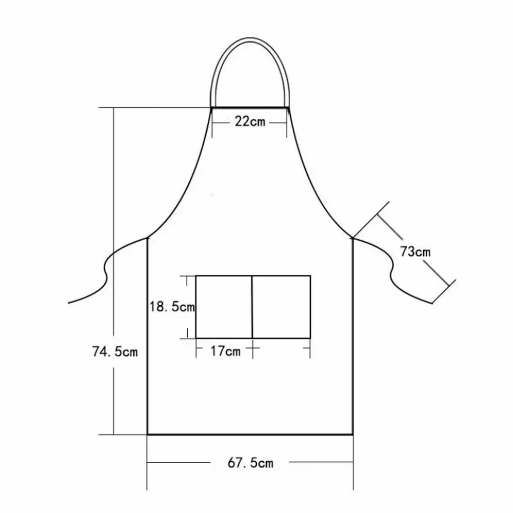 

1 Pcs Waterproof and Durable Denim Canvas Pocket Apron Adjustable Baking Chefs Kitchen Coffee Cooking BBQ