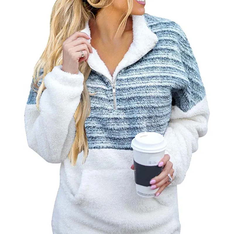 Бесплатная доставка флисовый свитер Леопардовый лоскутный пушистый толстый