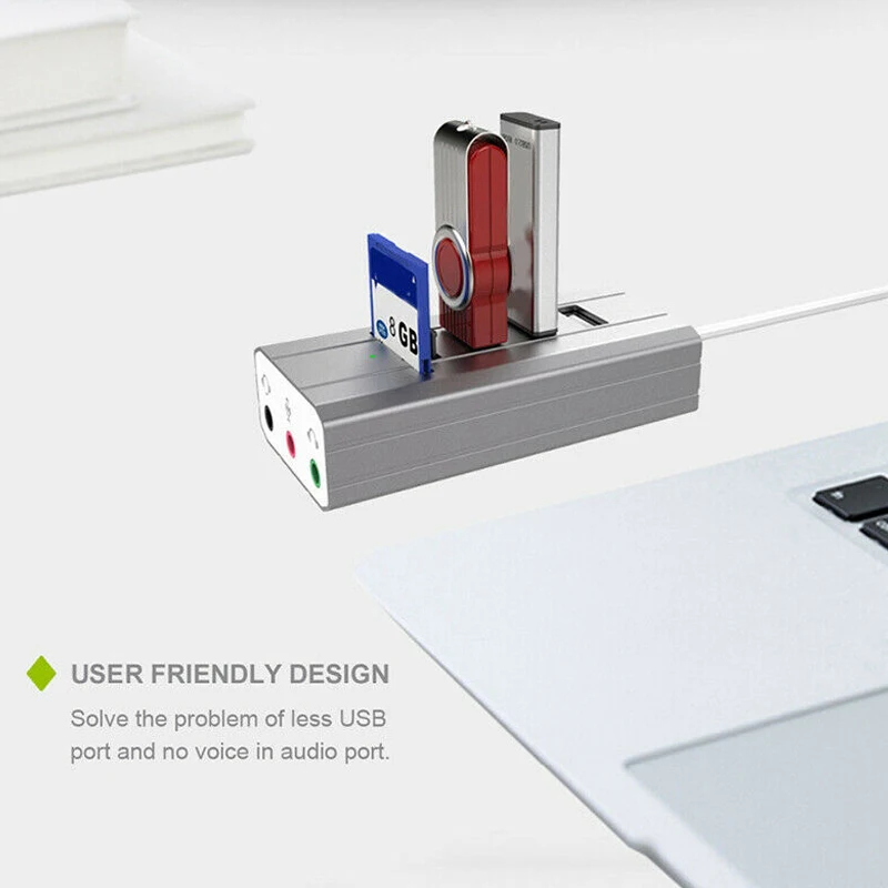Type-C usb-хаб внешняя звуковая карта AUX Mic гарнитура TF SD адаптер для ноутбука ПК |