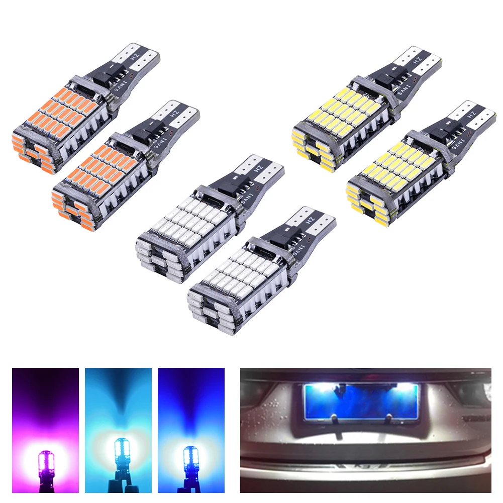 

2Pcs T15 W16W / 921/912 LED Car Clearance Backup Reverse Light Signal Lamp Bulb Car Auto Backup Reserve Bulbs Door Lamps 12-24V