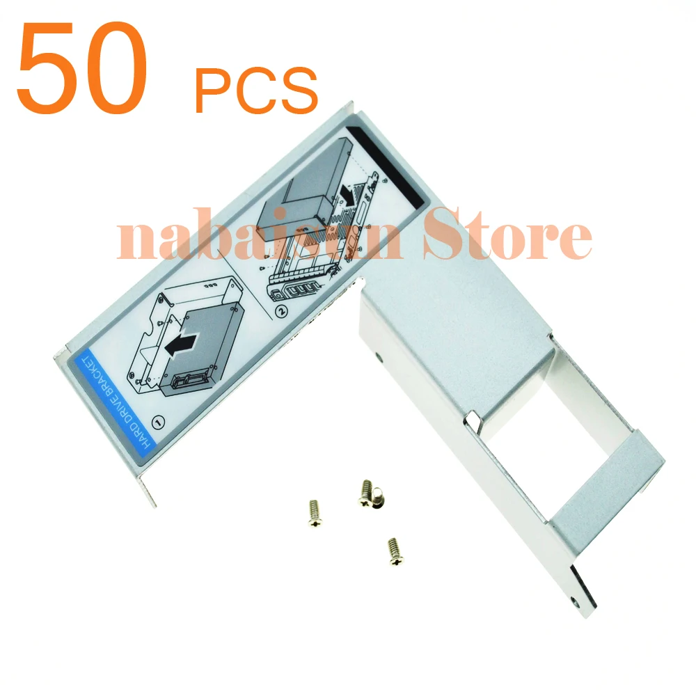50 из 9W8C4 Y004G 2 5 "адаптера 3 5" F238F SAS/SATA Tray / Caddy + винты для/d962c/f9541/373211 001/42r4131|adapter