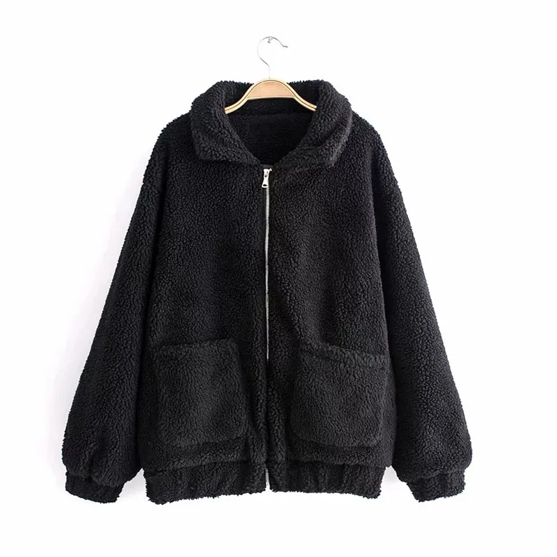

New Arrival Autumn Winter Cotton Women Jacket 2019 Fluffy Long Sleeve 6 Colors Ladies Warm Outerwear Cardigan Chaqueta Mujer