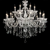 luxury clear crystal led chandelier lighting living room chandelier k9 crystal chandeliers candlestick lampadario led avize