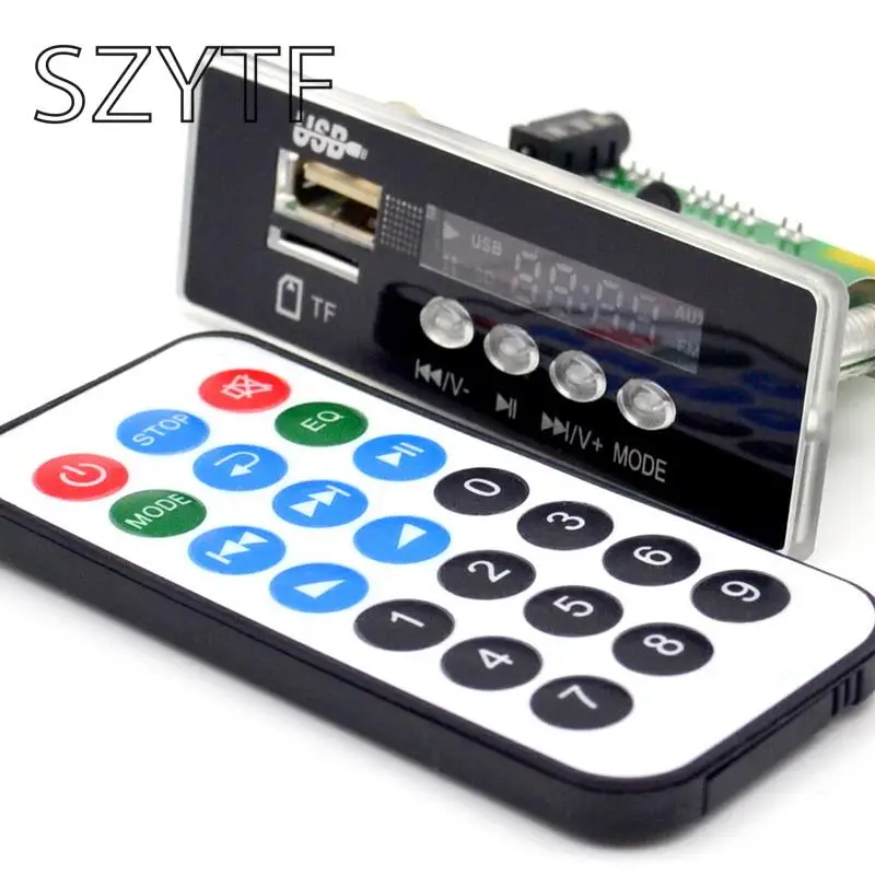 

Оптовая продажа 7 ~ 12 В Автомобильная гарнитура Bluetooth MP3 APE декодирующая плата с Bluetooth модулем FM MP3 комплект светодиодный USB декодер аудио карт ...