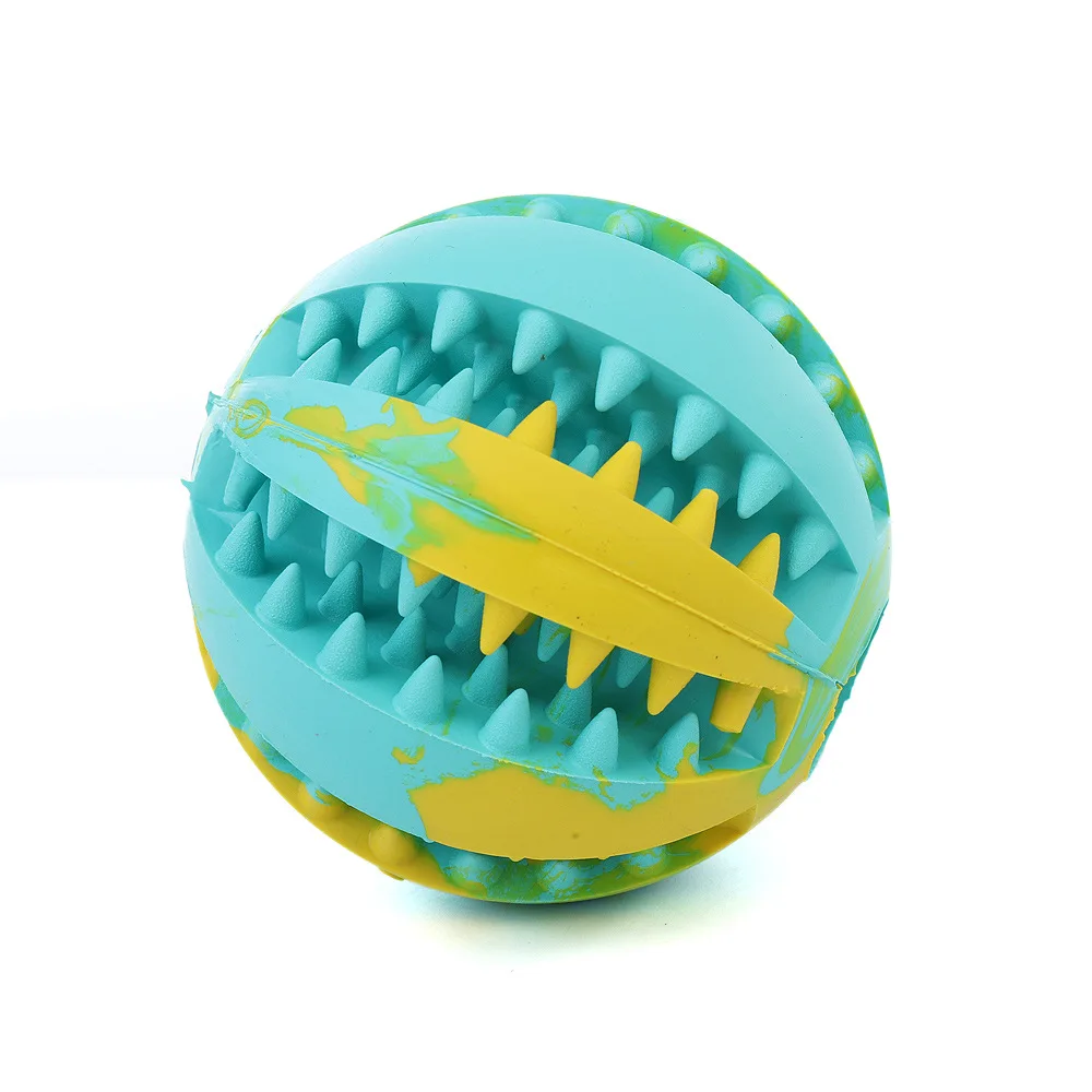 Ball only Интерактивные игрушки для собак, резиновая жевательная игрушка для собак, Шариковая веревка для чистки зубов, устойчивая к укусам, большие собаки, игрушки для щенков, для собак, домашних животных, кошек - Цвет: Ball only