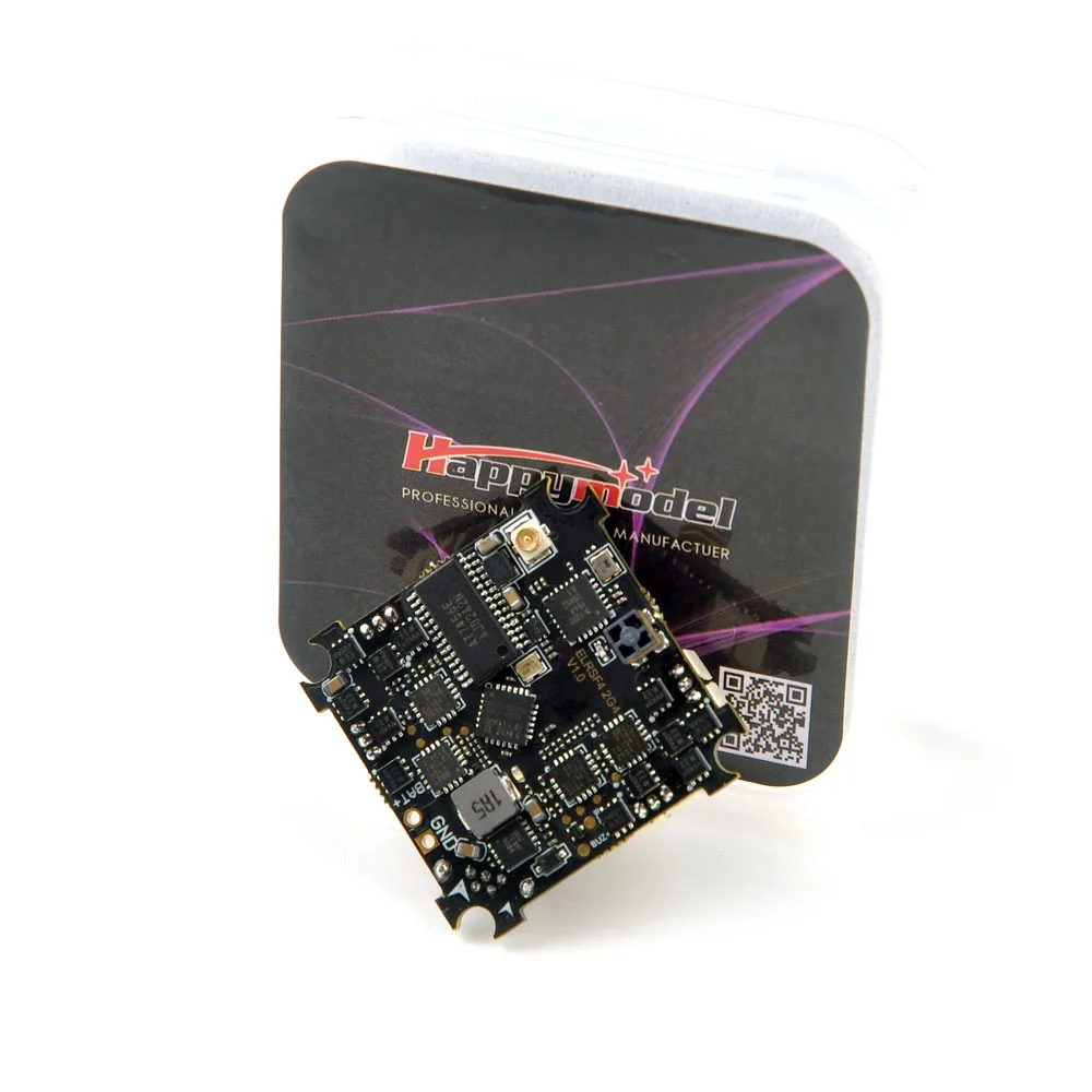 HappyModel-CONTROLADOR DE VUELO 5 en 1 ExpressLRS, ELRS, F4, 2G4, AIO, SPI integrado, 2,4 GHz, ELRS, RX, para ES24TX, ES24TX-Lite, Tinywhoop, Dron-0