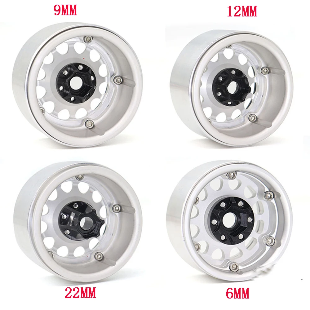 Удлиненное шестигранное колесо 12 мм из алюминиевого сплава для 1/10 RC track 1 9 2 axial rim