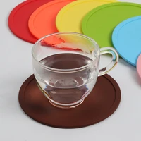 3 9 inch colorful silicone coasters heat resistant tea cup mat lots drink coffee mug glass beverage holder pad 13 colors