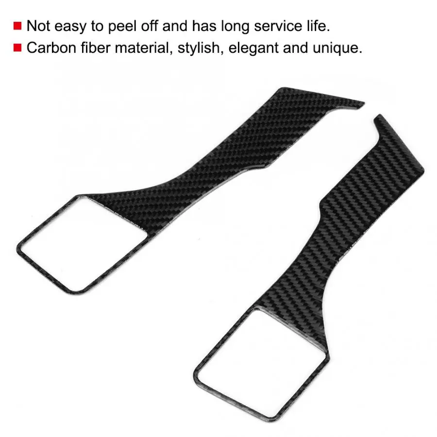 2Pcs Carbon Fiber Left Hand Driving Steering Wheel Cover Trim Fit for Toyota Land Cruiser 150 Prado LC150 FJ150 2010-2018 | Автомобили и