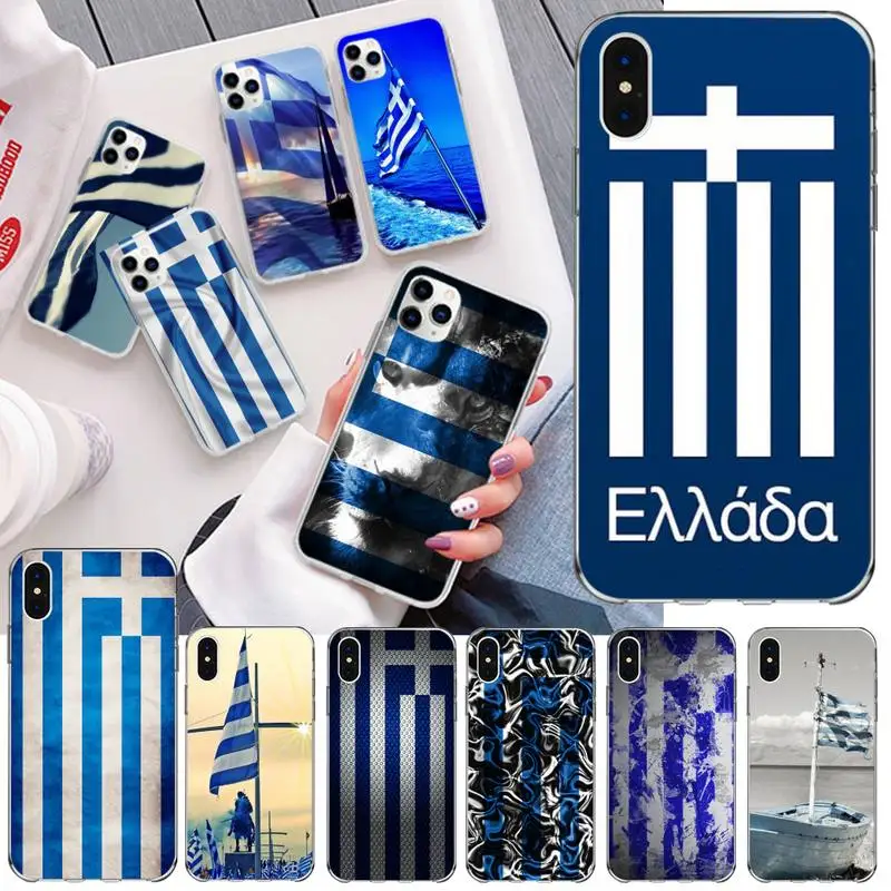 Греческий Национальный флаг Греции Мягкий силиконовый чехол из ТПУ для телефона