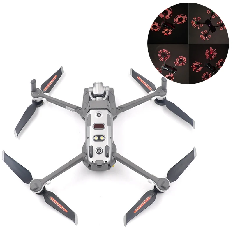 Низкий уровень шума DIY программируемый светодиодный пропеллер креативные