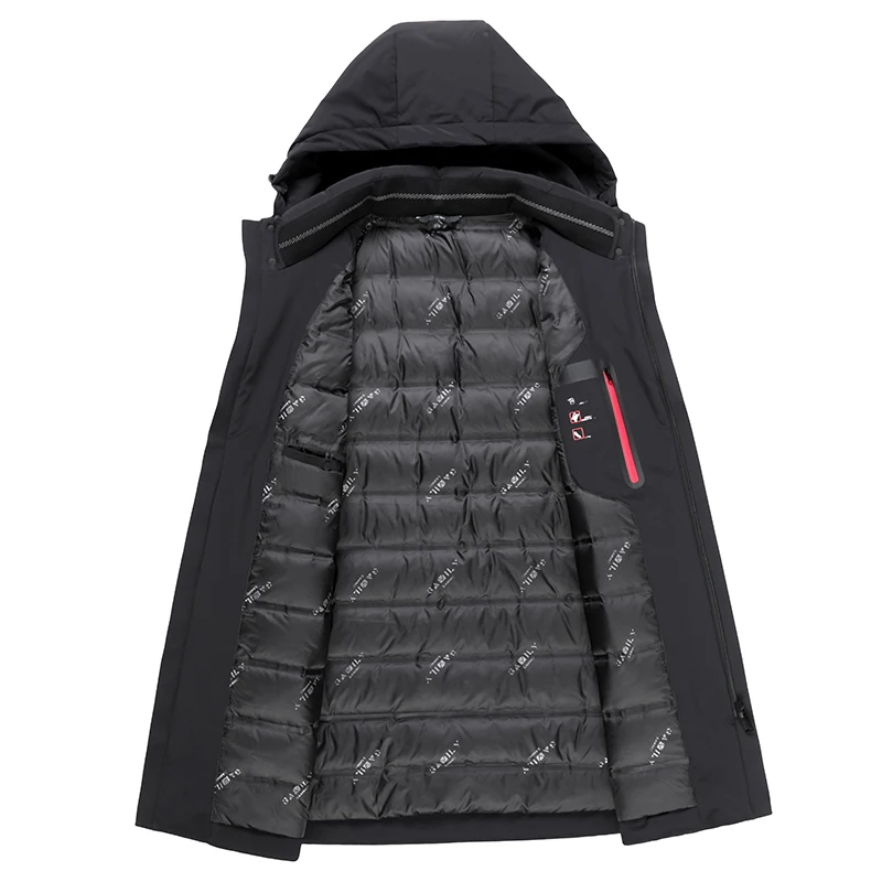 Мужская Длинная зимняя куртка размеры до 10XL 9XL 8XL 7XL|Мужские парки| |