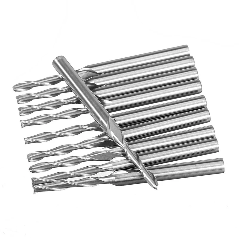 Set carbide end mill cutter burrs tool 10 pcs 1/8 inch2mm | Инструменты