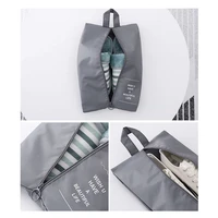 waterproof zipper shoes storage bag organizer pouch portable for travel laundry polyester daily life and outdoor activities