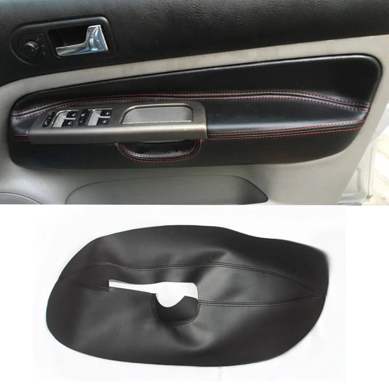 Только 4 двери автомобиля для VW Golf MK4 Bora Jetta 1998 2005 1 шт. кожаная ручка из микрофибры