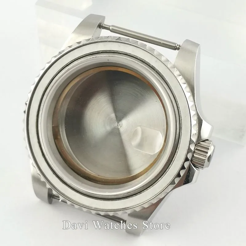 Запчасти для часов corgтело 40 мм полированный чехол с сапфировым стеклом подходит