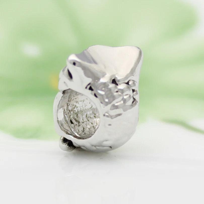 Бесплатная доставка прекрасный Золотой Шарм-бусина в виде птицы подходит для