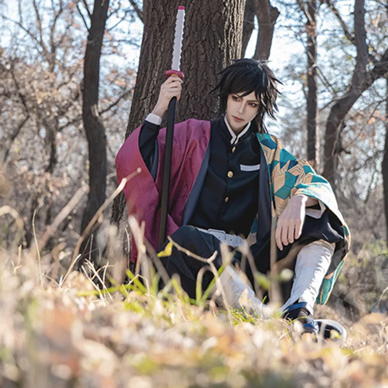 Демон убийца: Kimetsu no Yaiba костюм Kamado Tanjirou Agatsuma Zenitsu Tomioka Giyuu Kamado Nezuko кимоно Униформа парики Косплей