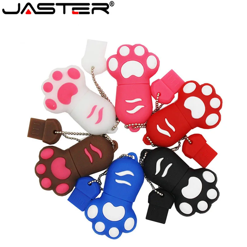 Карта памяти JASTER Cartoon claw model usb 2 0 милый U-диск мини флеш-накопитель флешка 4 ГБ 8 16 32 64