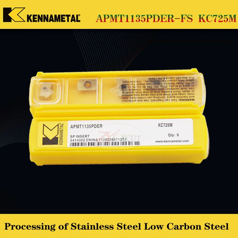 Фрезерные Вставки kennametal APMT1135PDER KC725M SPMIC9 KC522M KCPK30 из нержавеющей стали с высокой