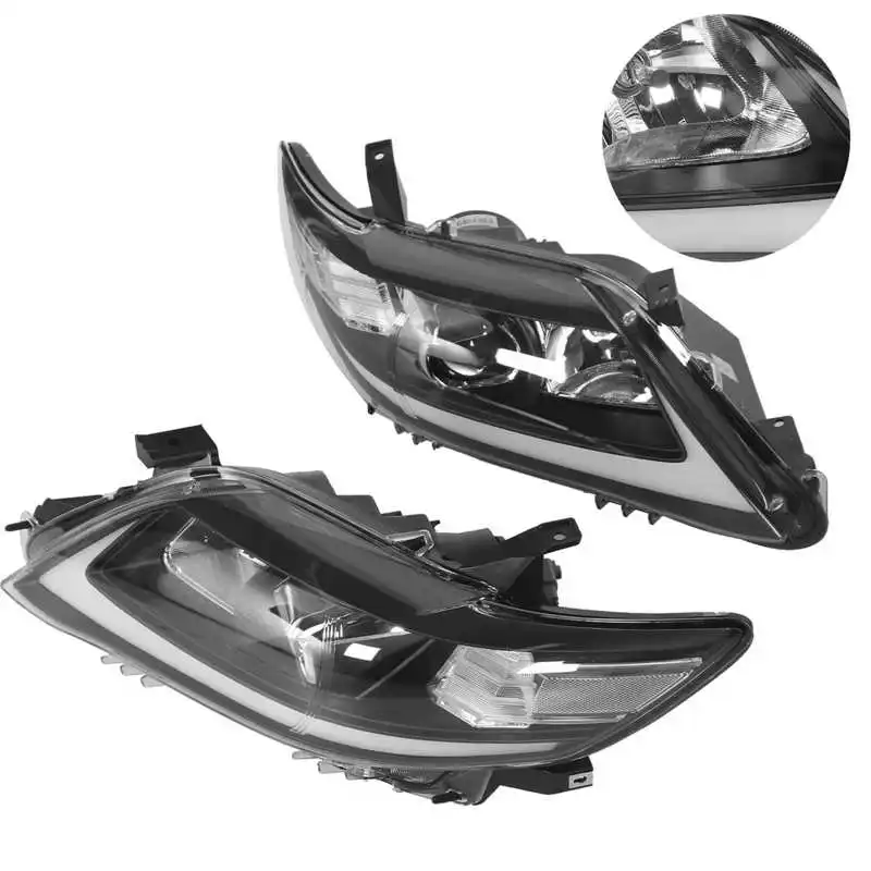 VLAND светодиодный проектор динамические фары DRL прозрачные линзы подходит для Toyota