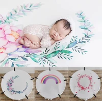 150150cm baby photography floral blanket baby posing fabric beanbag covers stretch background newborn photography prop backdrop