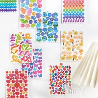 mohamm 3pcspack kawaii love ribbon stickers scrapbooking stationery school supplies