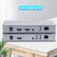 hdmi input 4k 120m kvm extender transmitter cat6 support hcp4k 30hz touch screen with loop out ir control usb extender